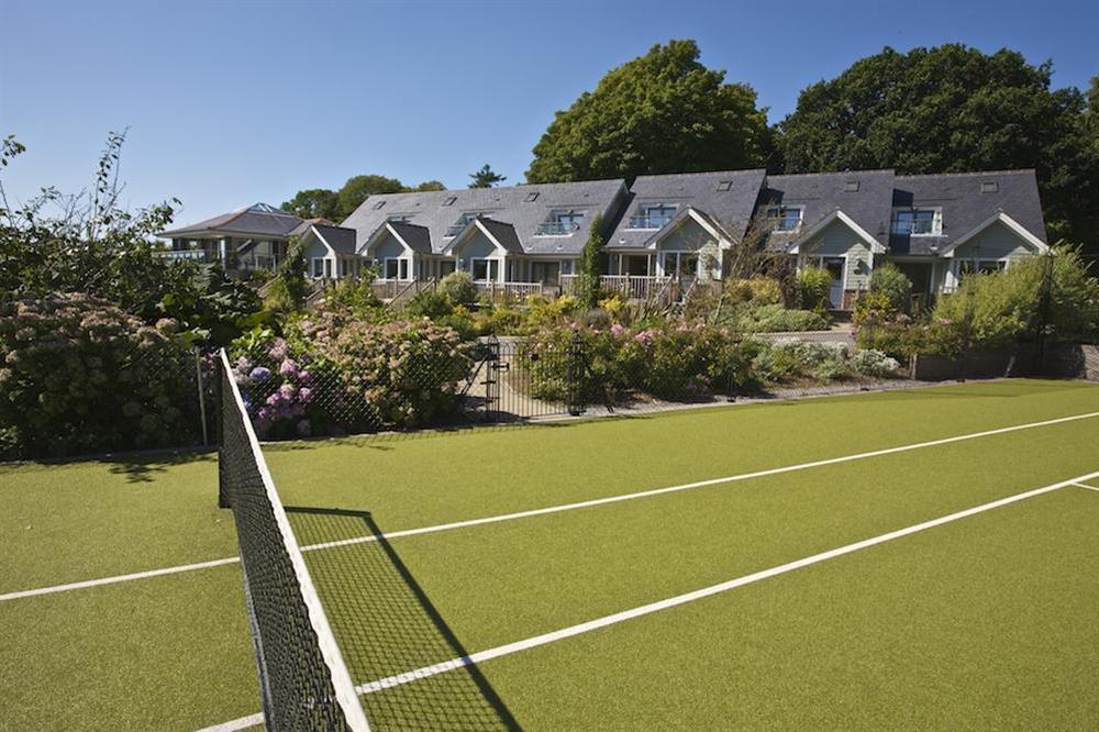 Court Cottages over looking the tennis courts at Court Cottages 2 in Hillfield, Dartmouth