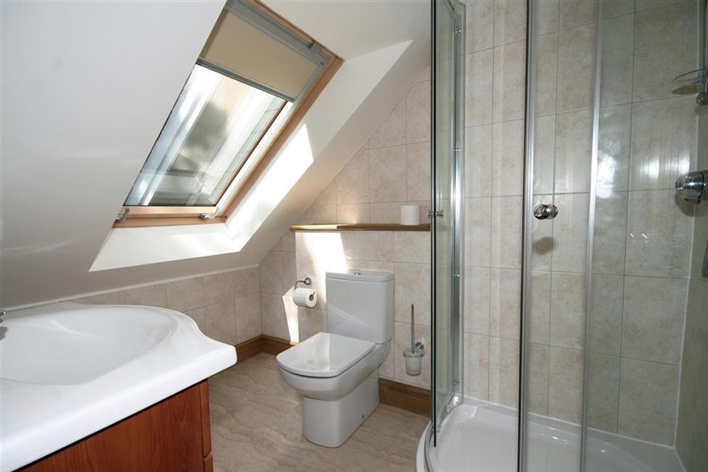 En-suite Shower Room at Court Cottages 2 in Hillfield, Dartmouth