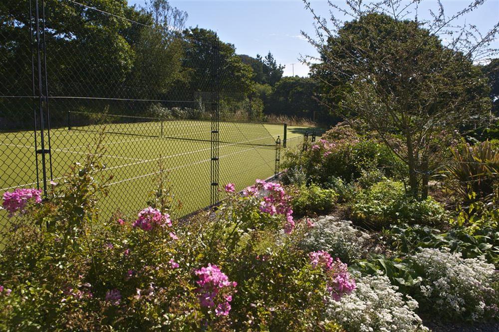 View of Tennis Court at Court Cottages 2 in Hillfield, Dartmouth