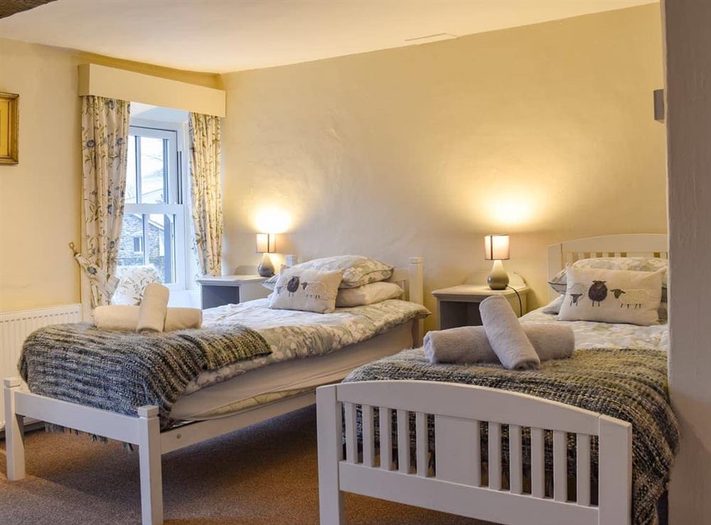 Twin bedroom at Court End Cottage in Silecroft, near Millom, Cumbria