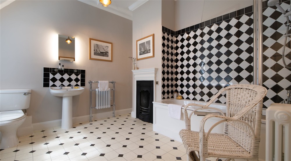 The bathroom at Court in Falmouth, Cornwall