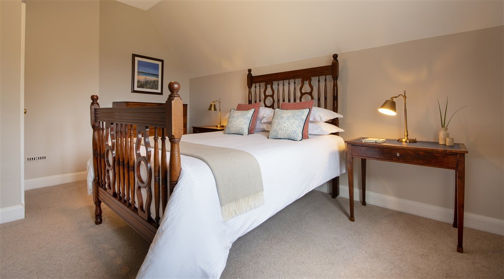 The ensuite double bedroom at Court in Falmouth, Cornwall