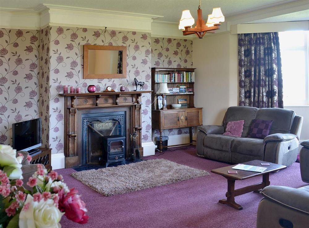 Living room at Court Place in Porlock, Somerset