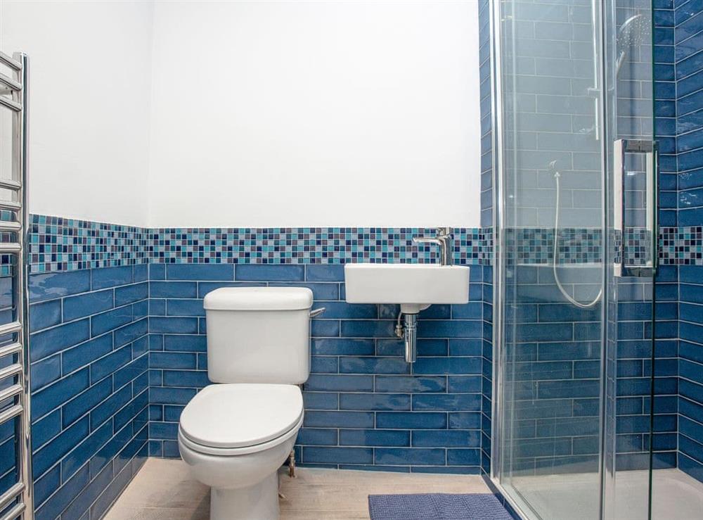 Shower room at Courtenay Street 5 in Salcombe, Devon