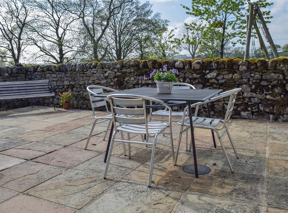 Patio at Courtyard Cottage in Cracoe, near Grassington, Yorkshire, North Yorkshire