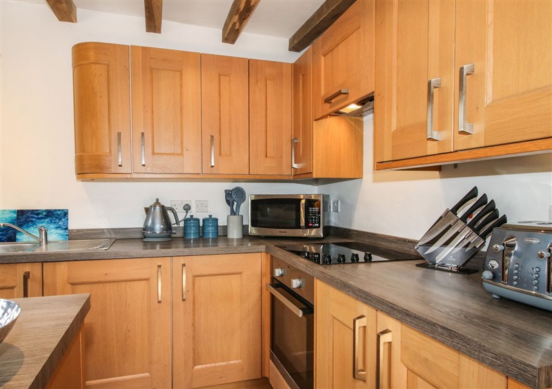This is the kitchen at Courtyard Cottage, Little Stretton