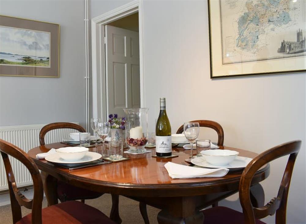 Dining Area at Courtyard Cottage in Owlpen, near Dursley, Gloucestershire