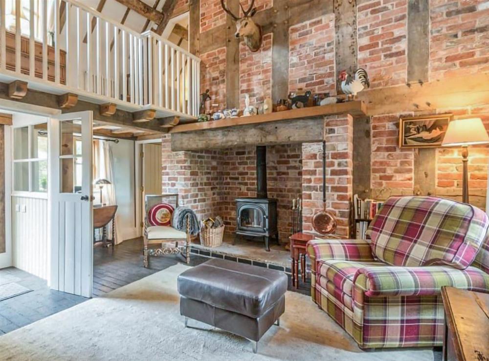 Living area at Courtyard Cottage in Waters Upton, near Shrewsbury, Shropshire