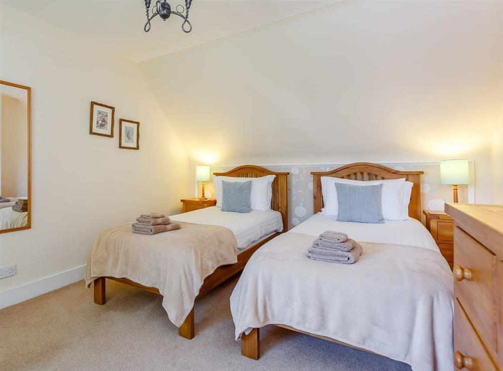 Twin bedroom at Willow Cottage, 