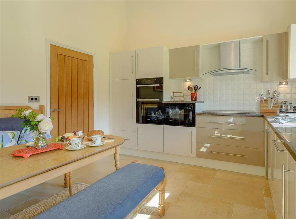 Light and airy kitchen at Courtyard Lodge in Rufford, near Newark, Nottinghamshire