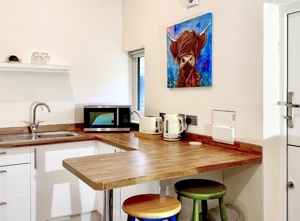Kitchen at Courtyard Studio 1 in Douglas, Isle Of Man