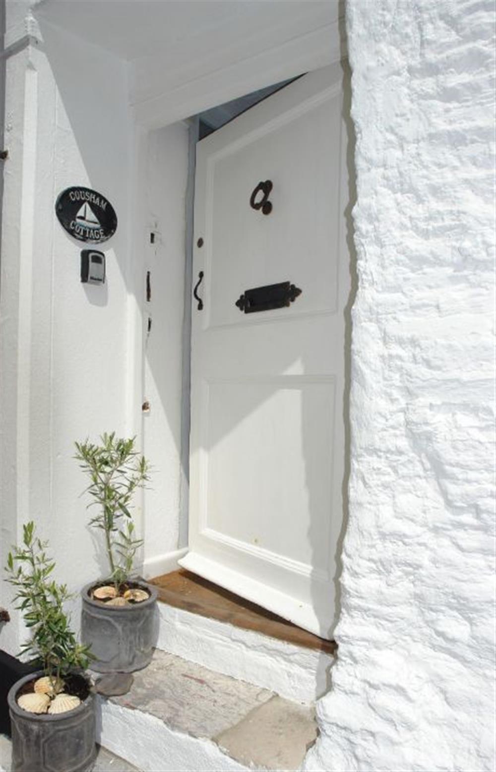Front door at Cousham Cottage, Kingsand and Cawsand, South Cornwall