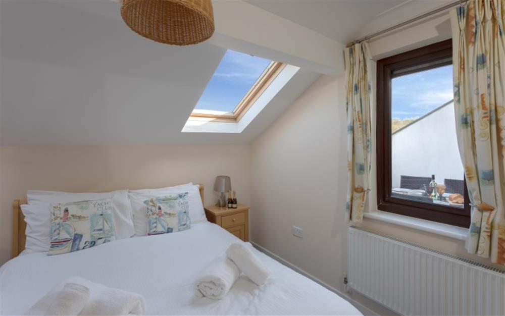 There's plenty of light in the master bedroom. at Cove 2 in Maenporth