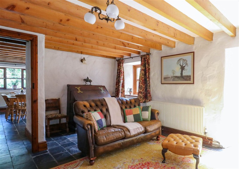 Relax in the living area at Cove Cottage, Llangrannog