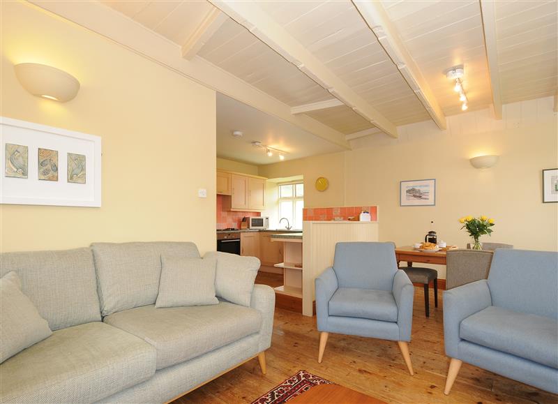 Relax in the living area at Cove Cottage, Porthgwarra