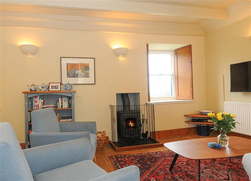 The living area at Cove Cottage, Porthgwarra