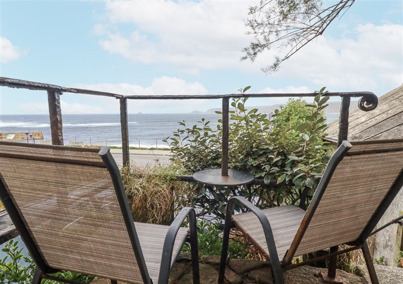 The patio in Cove Retreat at Cove Retreat, Sennen Cove