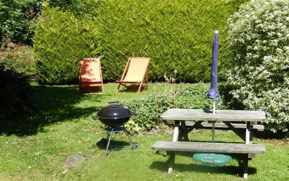 Cove View has its own gas barbecue for your alfresco suppers. at Cove View in Porthallow