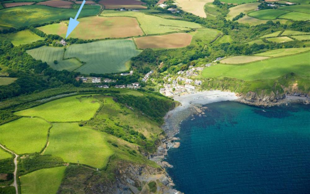 Cove View is about as close to nature as you'll get. Surrounded by fields yet just a short distance from the sea. at Cove View in Porthallow