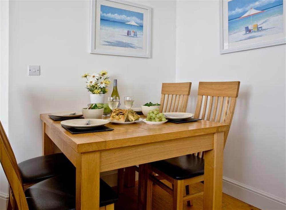 Dining Area at Cove View in Porthcurno, Porthcurno