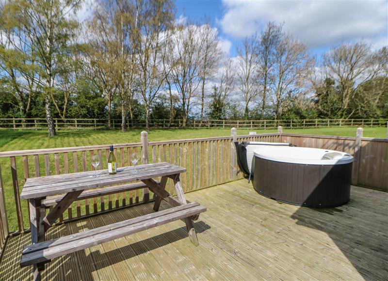 Enjoy the garden at Coverdale Large Pod, Hutton Rudby