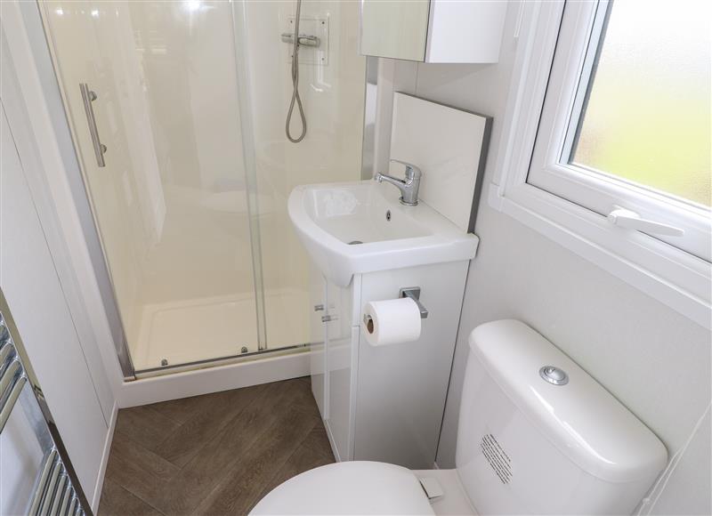 This is the bathroom at Coverdale Large Pod, Hutton Rudby