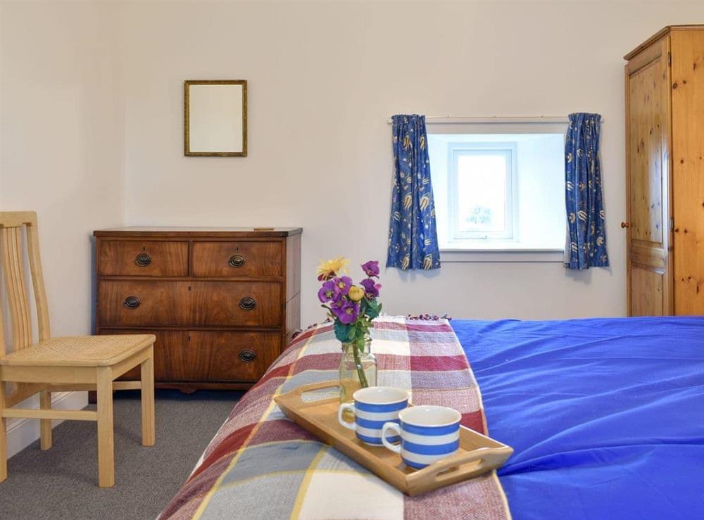 Comfortable double bedroom at Covesea Village in Covesea Duffus, near Lossiemouth, Moray, Morayshire