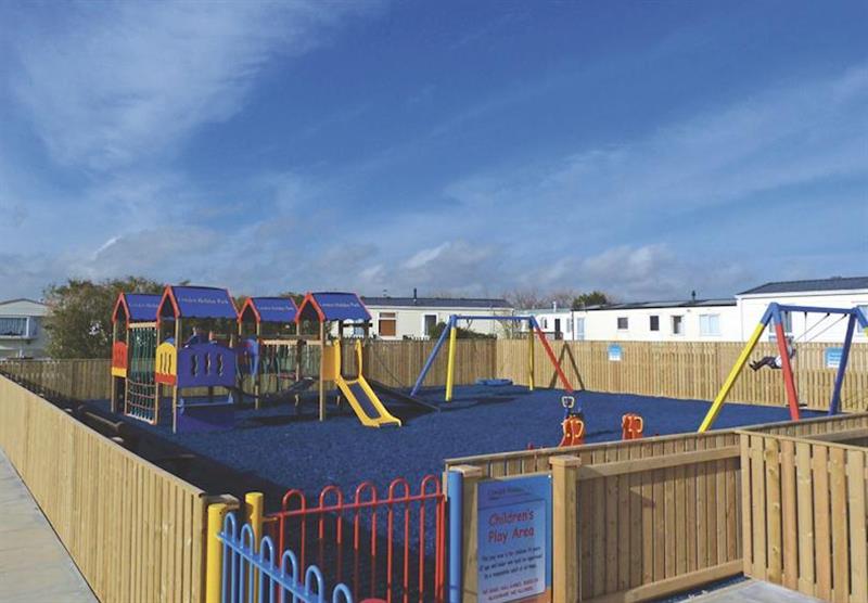 Children’s play area at Cowden Holiday Park in , Yorkshire