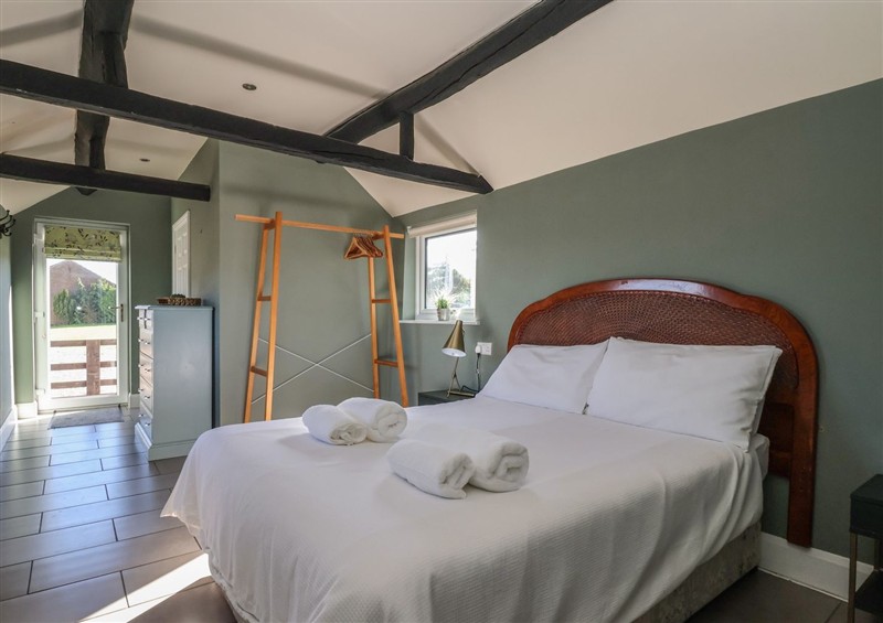 One of the bedrooms at Cowshed Cottage, East Knapton near Rillington