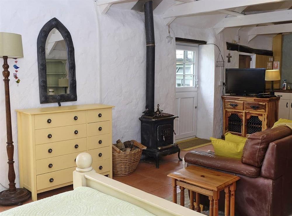 Living area at Cowshed Cottage in Ruan Minor, Cornwall