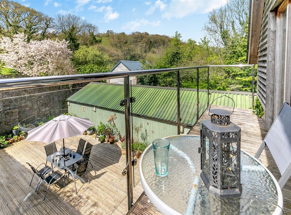 Balcony at Cowshed in Moretonhampstead, near Bovey Tracey, Devon