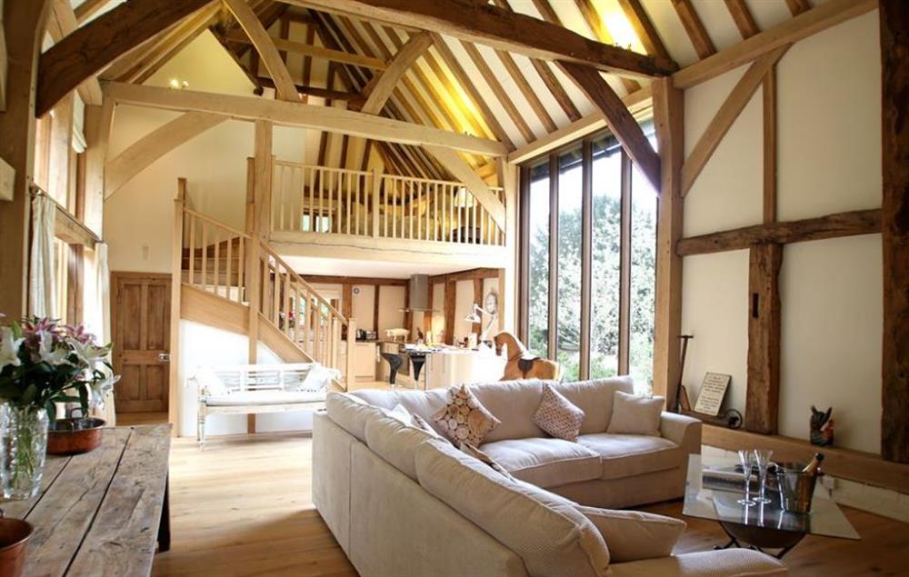 Living room at Cowshot Barn, Brookwood, Surrey