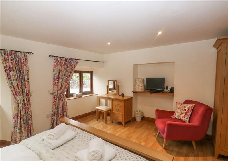 One of the 3 bedrooms at Cowslip Barn, Cornworthy near Dittisham
