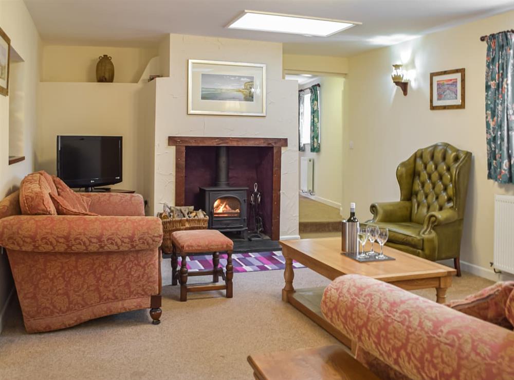 Living room at Cowslip Cottage in Keeston, Dyfed