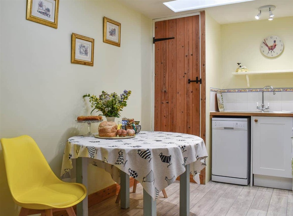 Dining Area at Cowslip Cottage in Levisham near Pickering, North Yorkshire