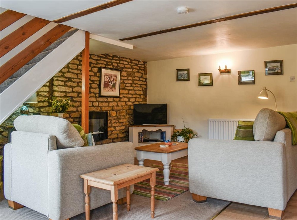Living area at Cowslip Cottage in Levisham near Pickering, North Yorkshire