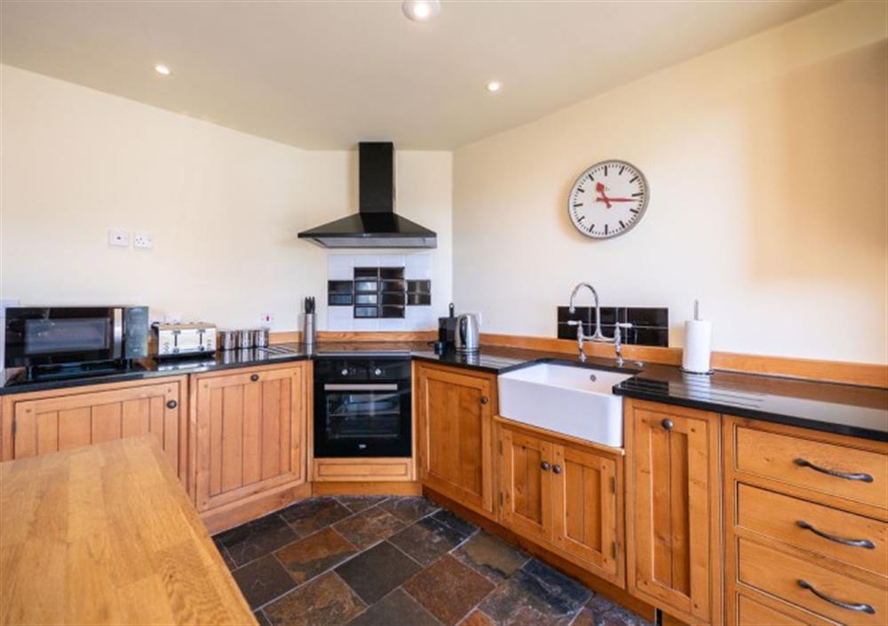 Fully-fitted kitchen at Cox Tor in Chagford