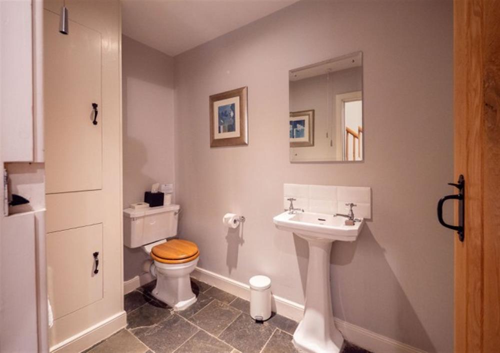 Ground floor cloak room WC at Cox Tor in Chagford