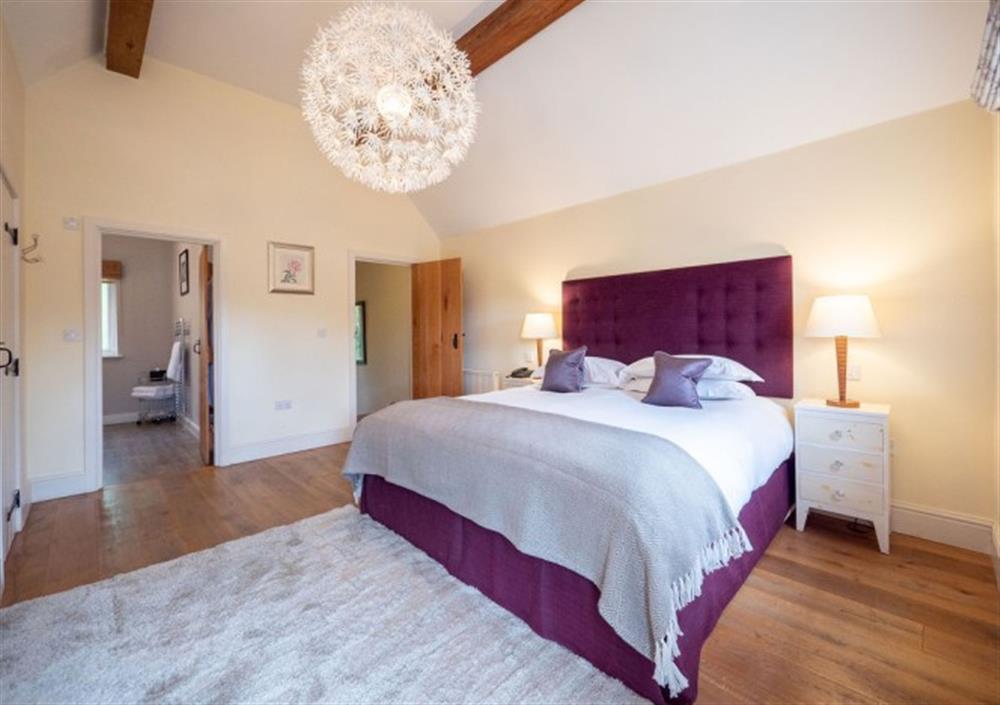 Top floor Bedroom 1 with 6ft super king size bed at Cox Tor in Chagford