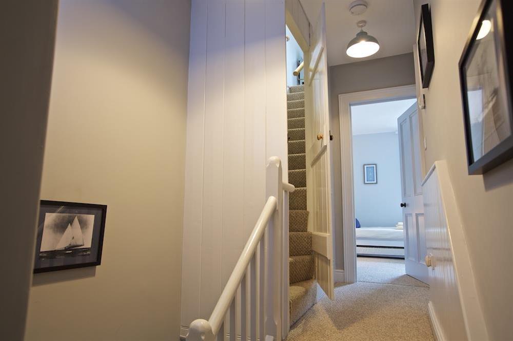 Stairs and hallway at Crab Cottage in , Salcombe