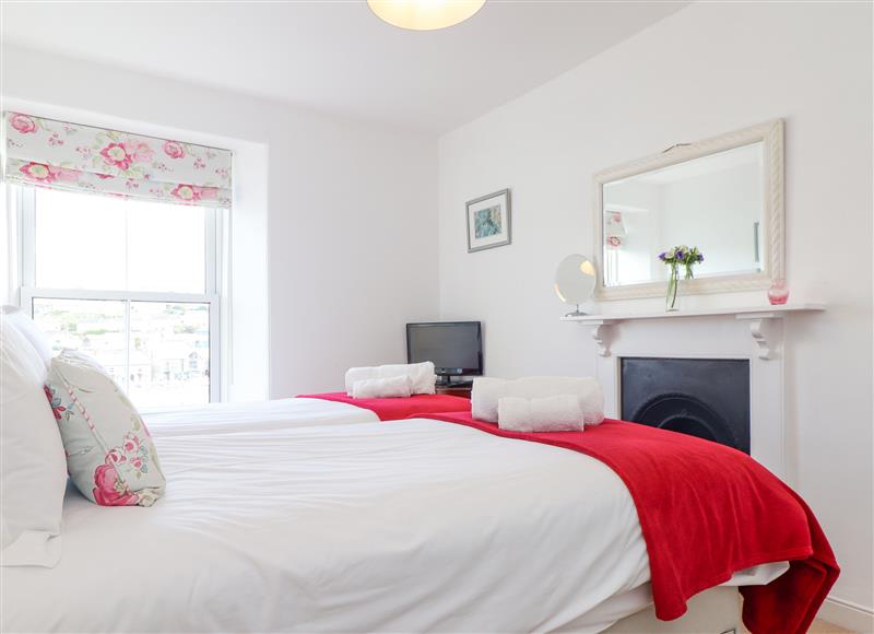 One of the 4 bedrooms at Crab Pot Cottage, Porthleven