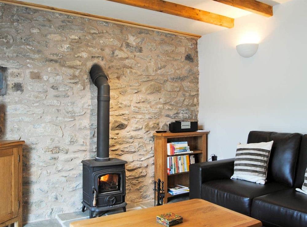 Living room at Crabapple Cottage in Nantmawr, near Oswestry, Shropshire