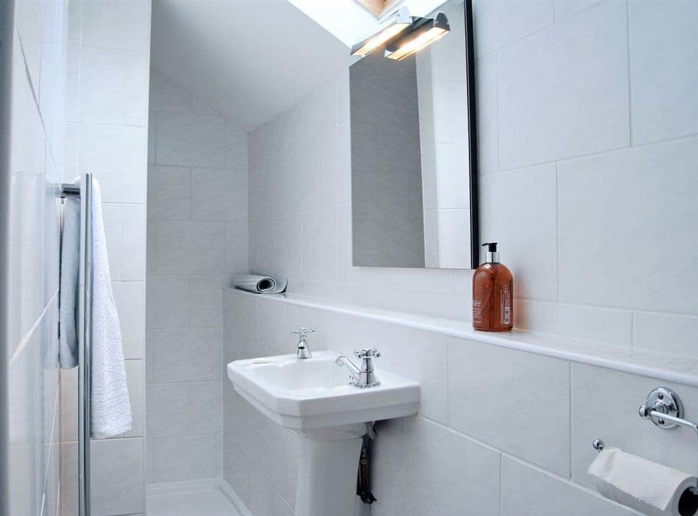 Shower room at Crabapple Cottage in Nantmawr, near Oswestry, Shropshire