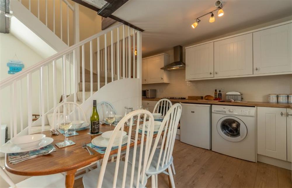 Ground floor: Open-plan kitchen/ dining area at Crabpot Cottage, East Runton near Cromer