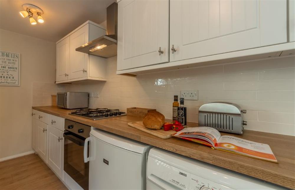 Ground floor: Well-equipped kitchen  at Crabpot Cottage, East Runton near Cromer