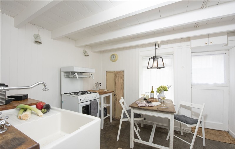 Kitchen at Crabpot Cottage, Cornwall