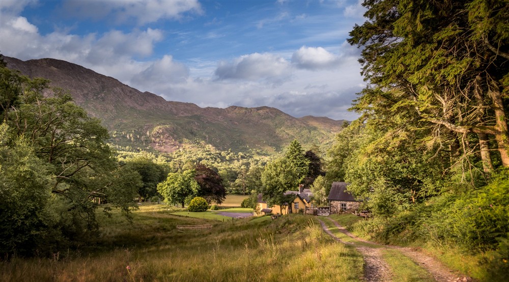 The area surrounding Craflwyn Hall and cottages, Gwynedd at Craflwyn Hall in Caernarfon, Gwynedd