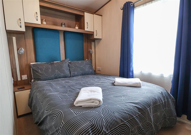 One of the bedrooms at Crafnant 5 (C5), Gwespyr