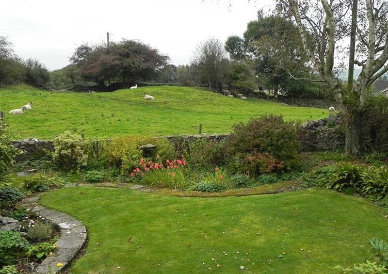 The garden at Crag View, Cartmel