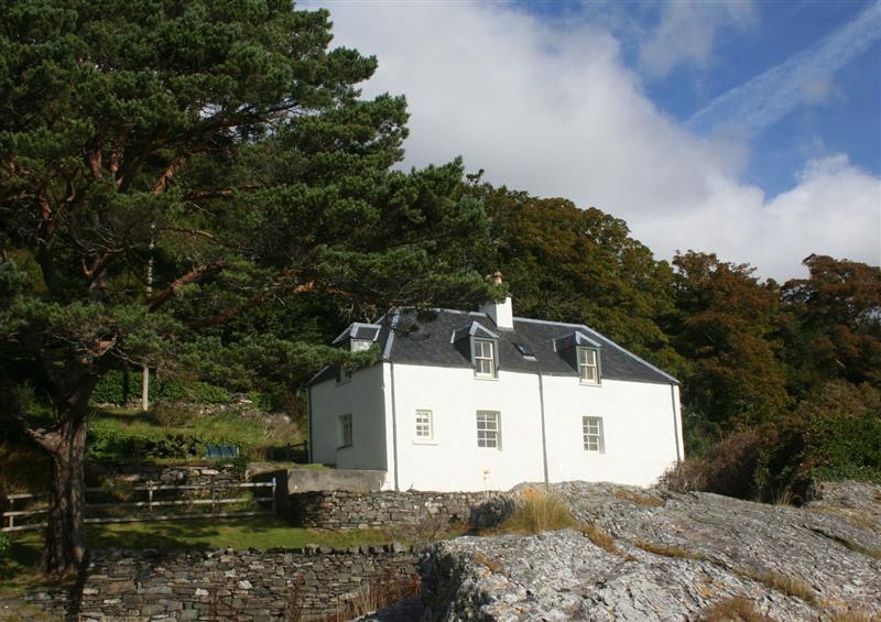 This is the setting of Craggan Cottage at Craggan Cottage, Balmacara near Kyle Of Lochalsh